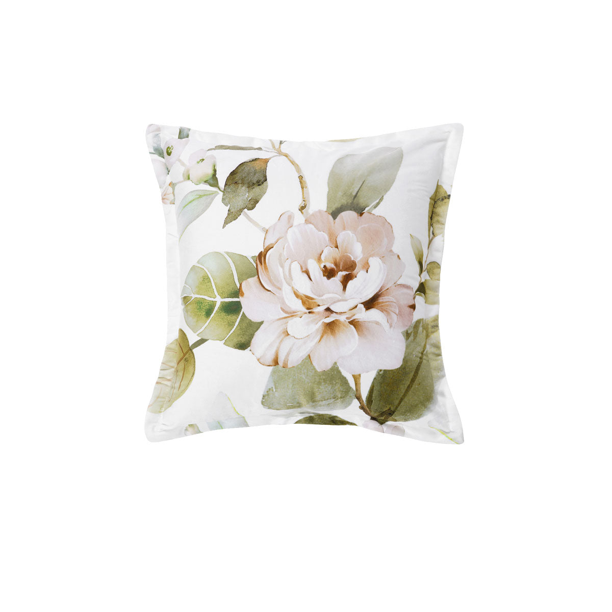 Bianca Rosalia White Square Filled Cushion 43 X 43Cm