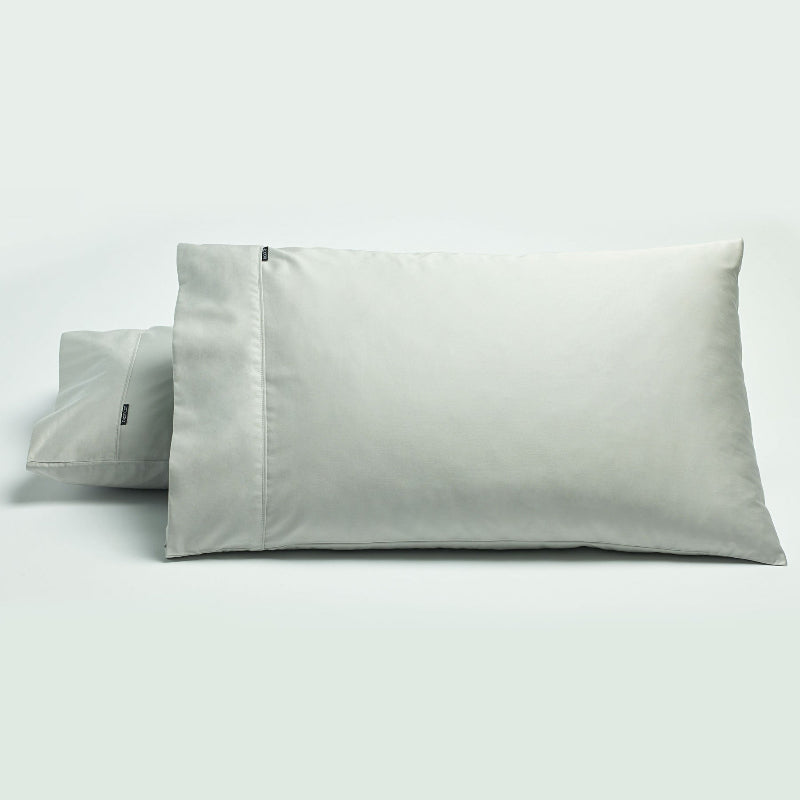 Bianca Pair Of 500Tc Cotton Sateen Standard Pillowcases Silver