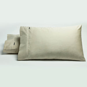 Bianca Pair Of 500Tc Cotton Sateen Standard Pillowcases Stone