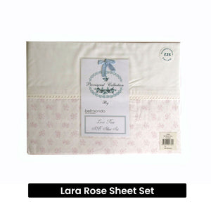 Belmondo 225Tc Lara Rose Sheet Set Single
