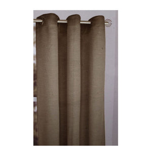 One Piece Of Sienna Eyelet Curtain 120 X 213Cm Walnut