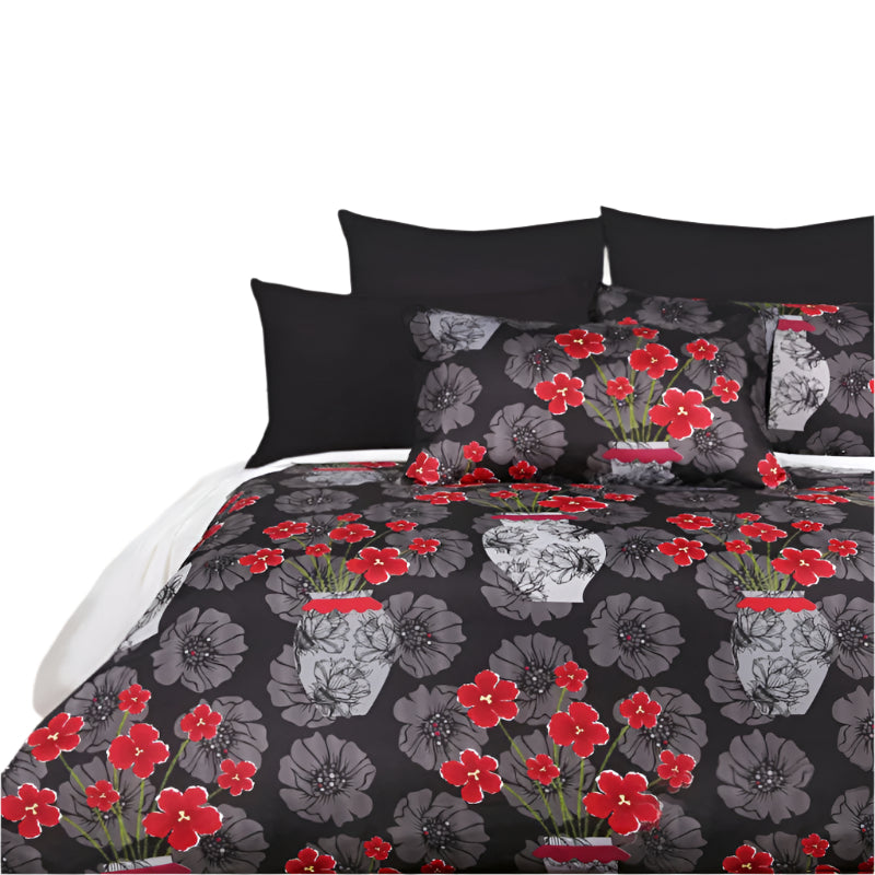 Big Sleep Devine Black Quilt Cover Set Queen