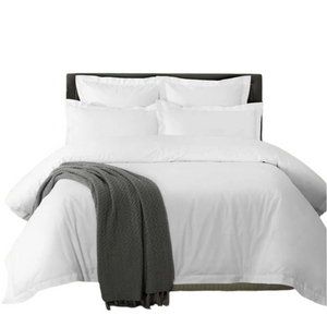 Accessorize White Tailored Hotel Deluxe Cotton Quilt Cover Set Queen