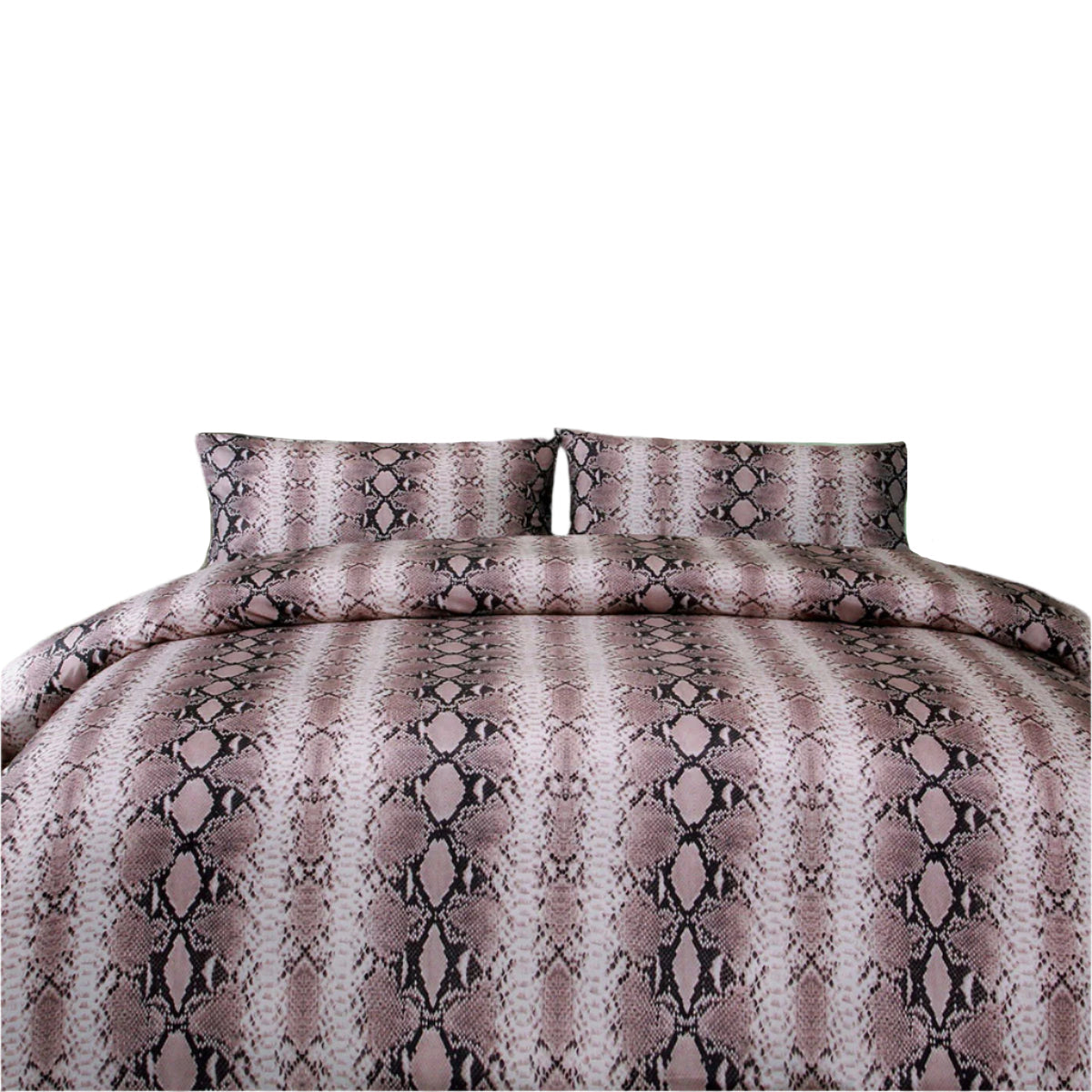 Big Sleep Snake Skin Pink Quilt Cover Set Single