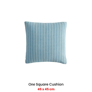 Platinum Collection Frankie Turquoise Square Filled Cushion 45 X 45Cm