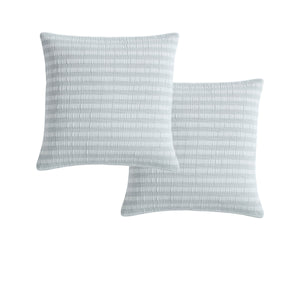 Platinum Collection Pair Of Emmet Sage European Pillowcases 65 X 65Cm