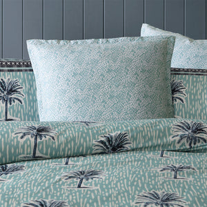 Logan And Mason 250Tc Kimba Teal Cotton Sateen Quilt Cover Set