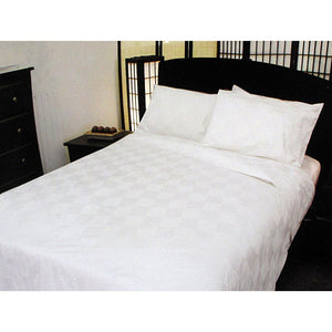 Orient Sense Dominic White Quilt Cover Set Double