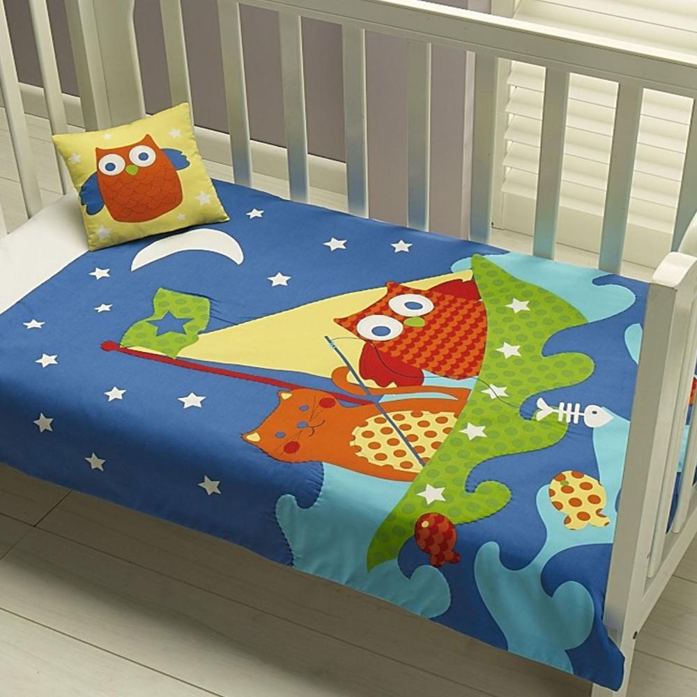 Jiggle & Giggle Owl Cat Comforter + Cushion