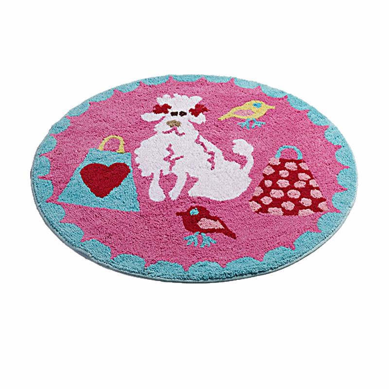 Jiggle & Giggle Born To Shop Floor Rug Round 80 Cm Diameter