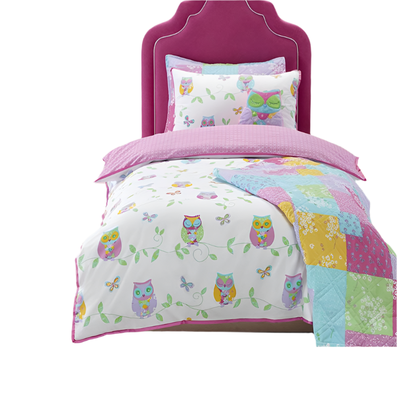 Jiggle & Giggle Owl Song Quilt Cover Set Double