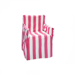 Rans Alfresco 100% Cotton Director Chair Cover Striped Hot Pink