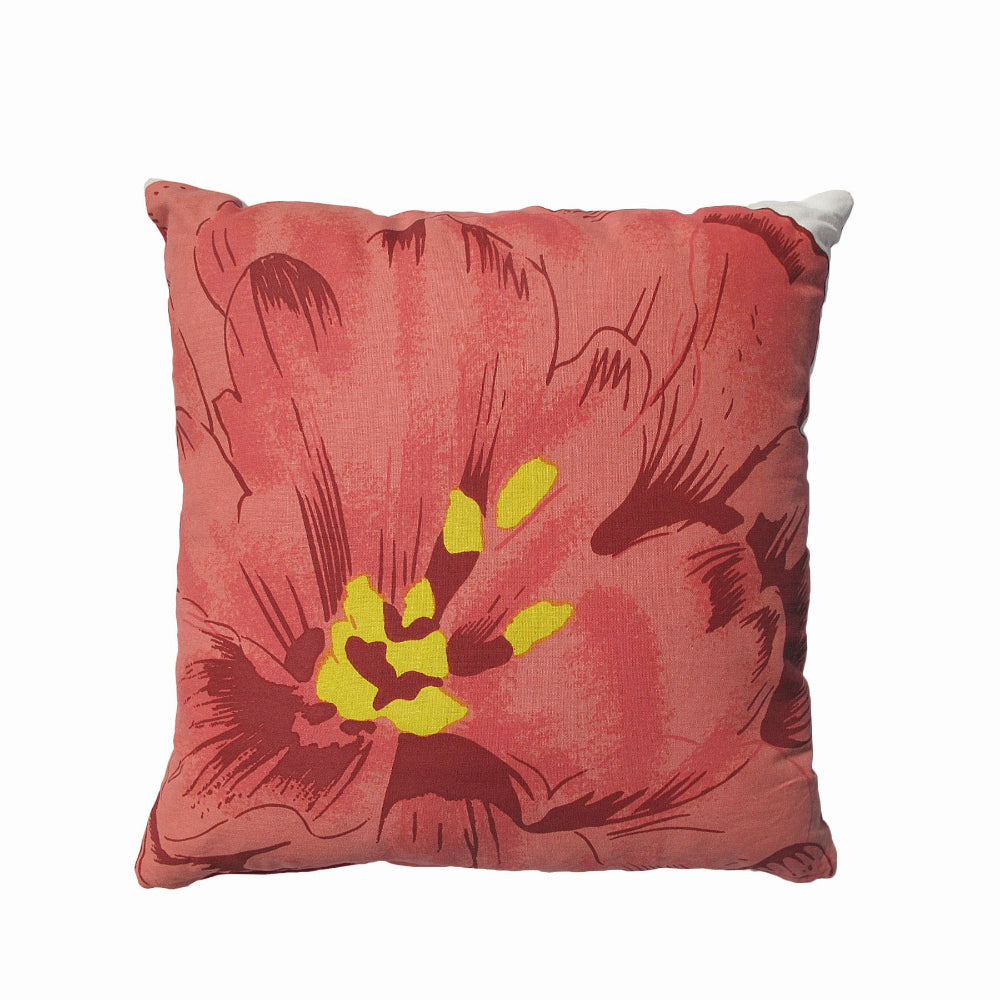 Rapee Poppy Filled Cushion Red 50 Cm X