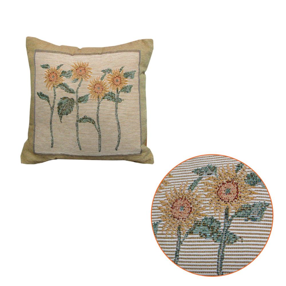 Rapee Bella Sunflower Tapestry Filled Cushion 32 X Cm