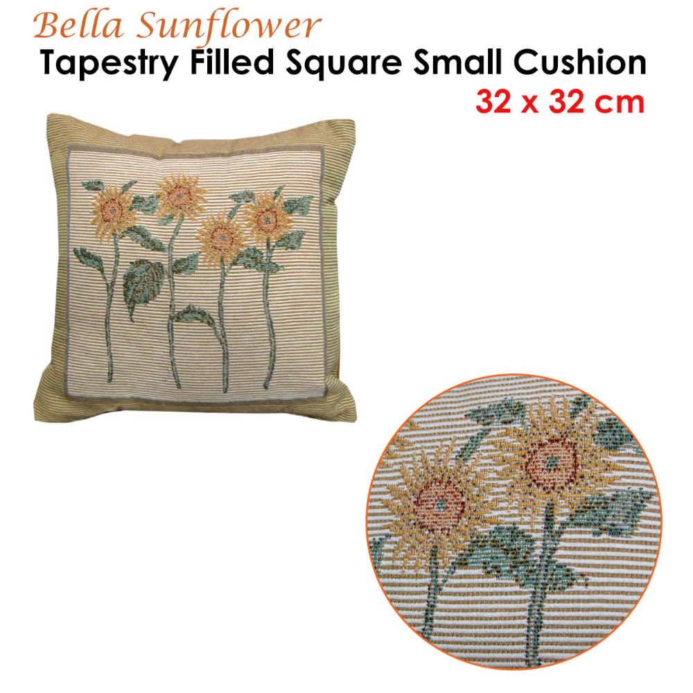 Rapee Bella Sunflower Tapestry Filled Cushion 32 X Cm