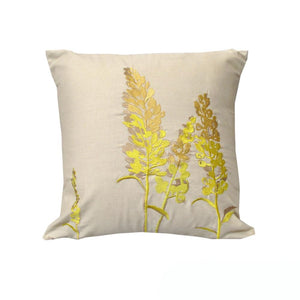 Rapee Eden Embroidery Cushion Cover Wheat 43 X Cm
