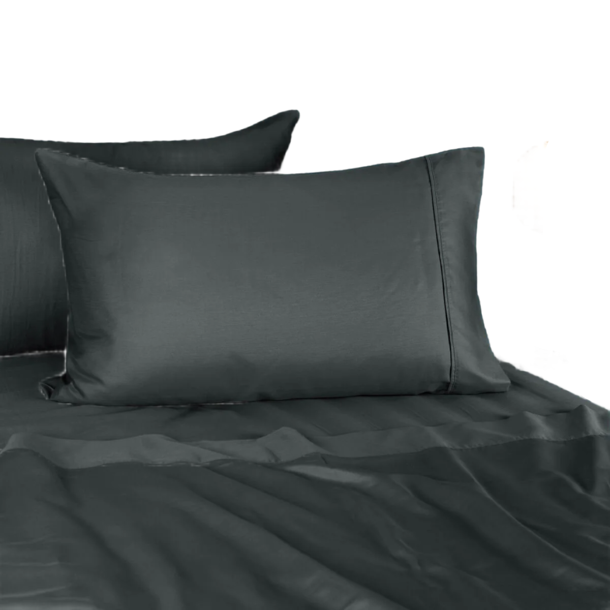 Morrissey 1700Tc Cotton Rich Sheet Set Charcoal Queen