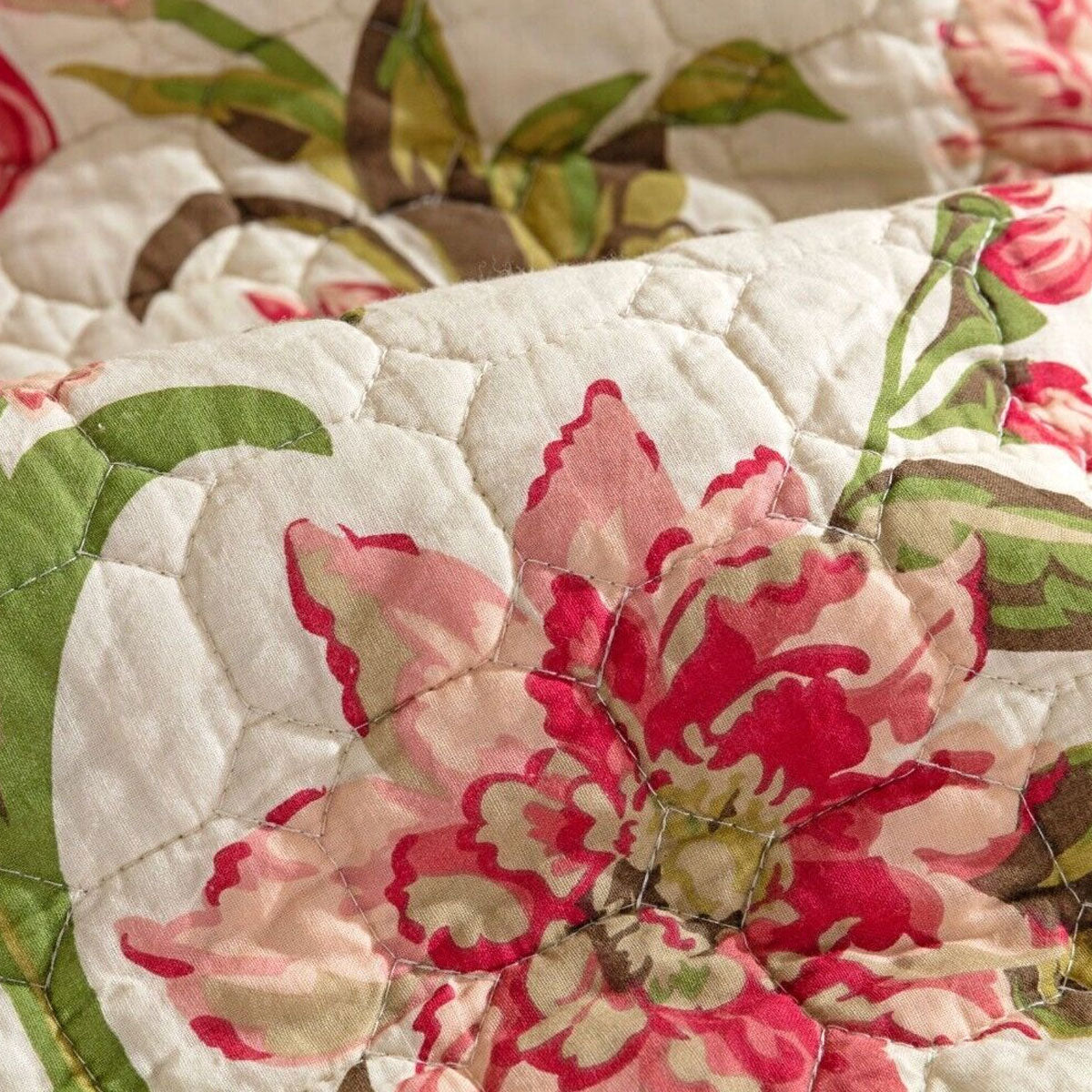 100% Cotton Lightly Quilted Coverlet Set Brooke Queen 230 X 250 Cm