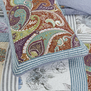 100% Cotton Lightly Quilted Coverlet Set Montana Queen 230 X 250 Cm