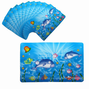 Set Of 12 Pvc Easy Care Placemats Dolphin Love