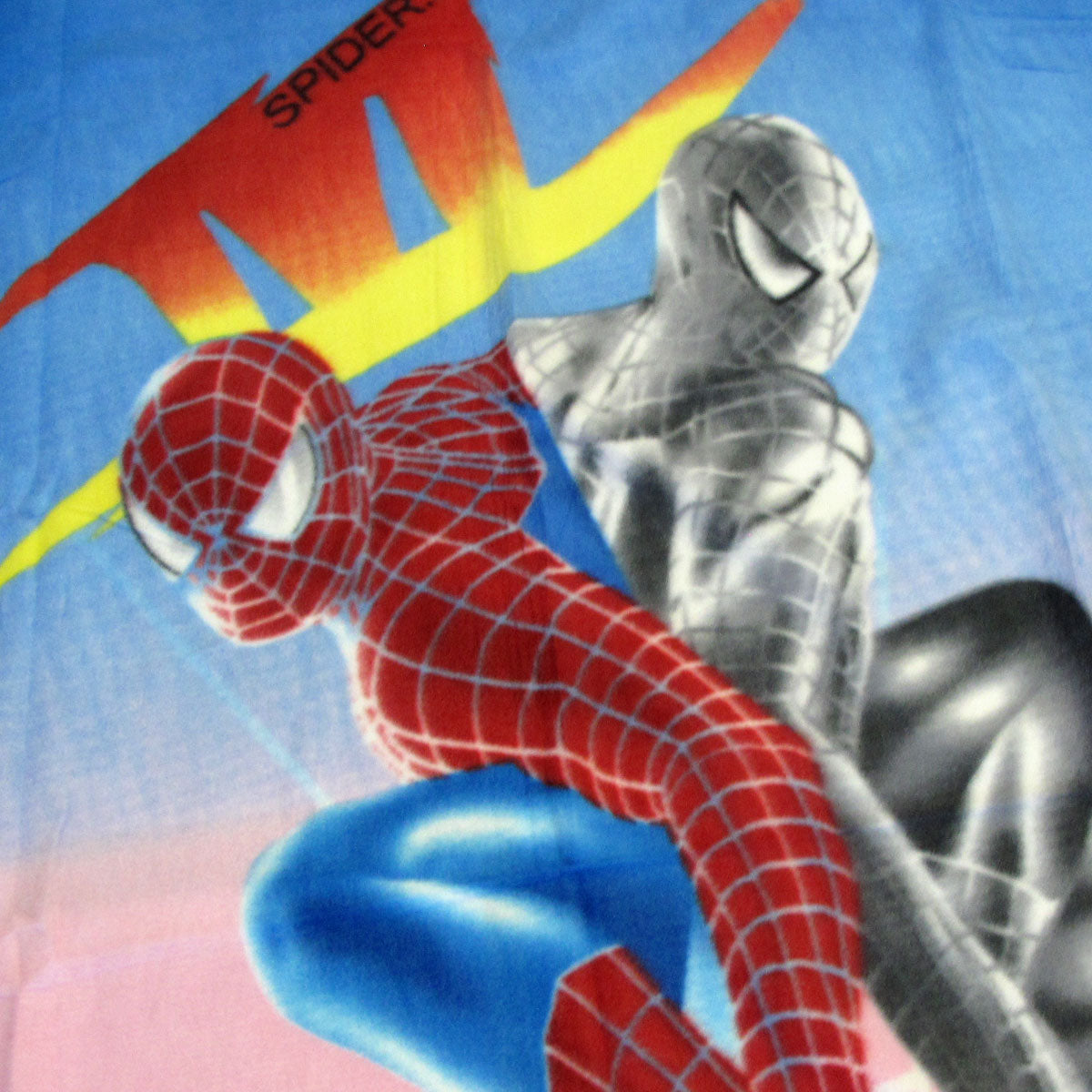 Spiderman Printed Polar Fleece Throw Rug 130 X 160 Cm