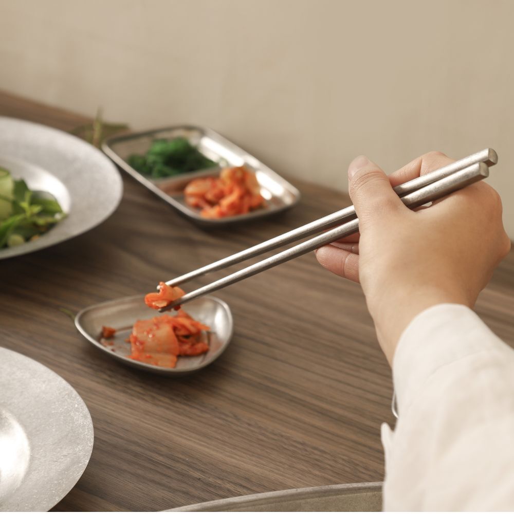 Kylin 304 Stainless Steel Classic Chopstick Snow Gray