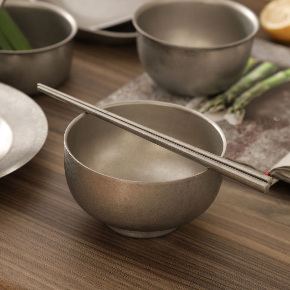 Kylin 304 Stainless Steel Classic Chopstick Snow Gray