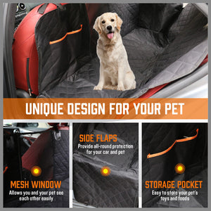 Pet Dog Waterproof Seat Cover Protector Hammock Back Rear Bench Mat For Car Suv