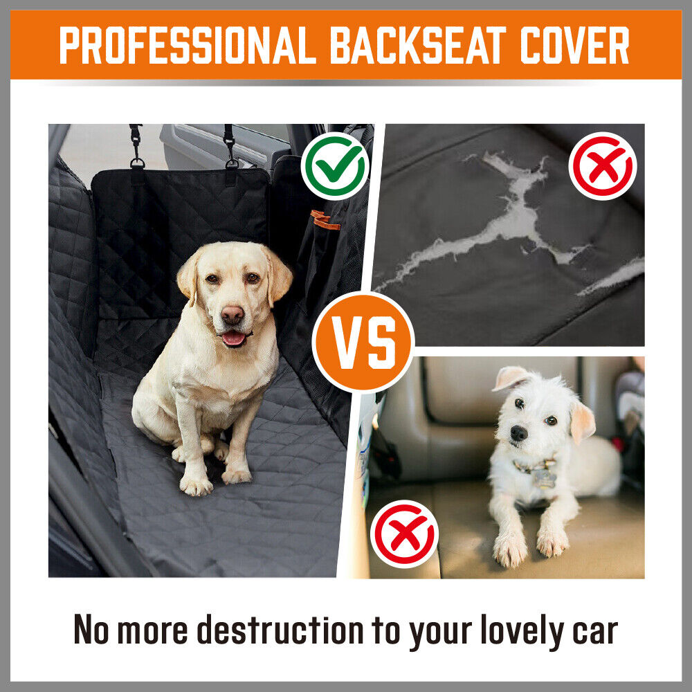 Pet Dog Waterproof Seat Cover Protector Hammock Back Rear Bench Mat For Car Suv