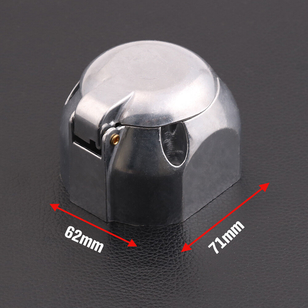 7 Pin Male + Female Round Trailer Plug Large Adapter Connector Caravan Boat Part