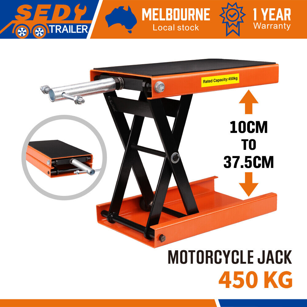Sedy 205Kg Motorcycle Motorbike Lift Jack Stand Hoist Repair Work Bench