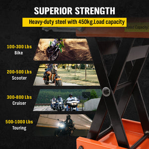 Sedy 205Kg Motorcycle Motorbike Lift Jack Stand Hoist Repair Work Bench