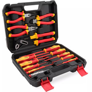 Magnetic Insulated Screwdriver Pliers Set 1000V Electrical Tool Hose Pinch Box