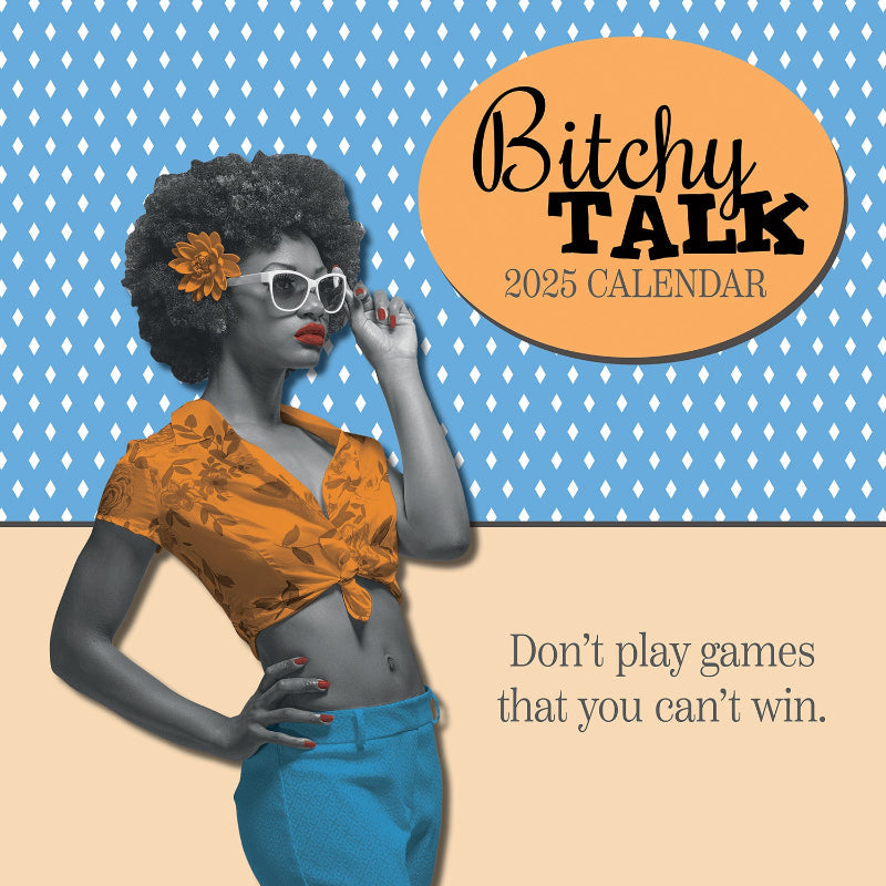 Bitchy Talk 2025 Square Wall Calendar 16 Months Premium Planner New Year Gift