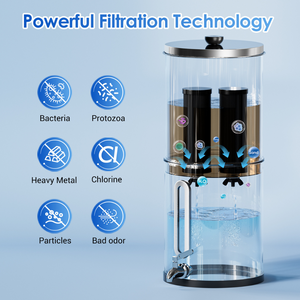 Aimex Portable Water Filter Gravity Fed 304 Stainless Steel Fluoride Removal