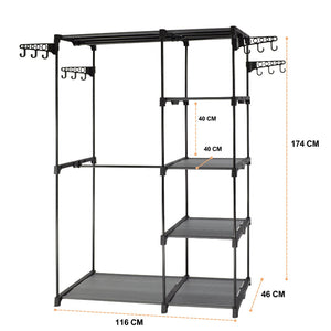 Sorti Freestanding Portable Closet Metal Wardrobe Garment Rack Hanger