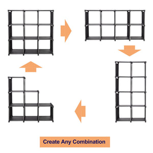 Storage Organizer 9 Cubes Wardrobe Closet Shelves