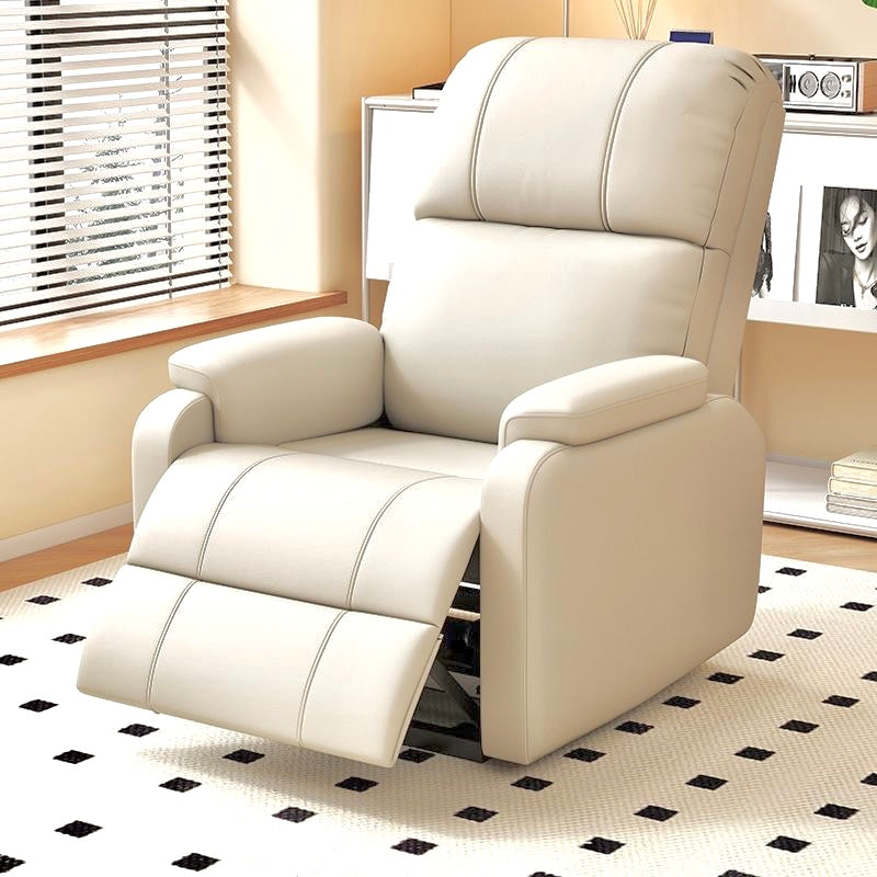 Faux Leather Push Back Theater Recliner Sofa Leisure Lazy Single For Living Room Bedroom