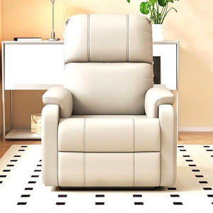 Faux Leather Push Back Theater Recliner Sofa Leisure Lazy Single For Living Room Bedroom