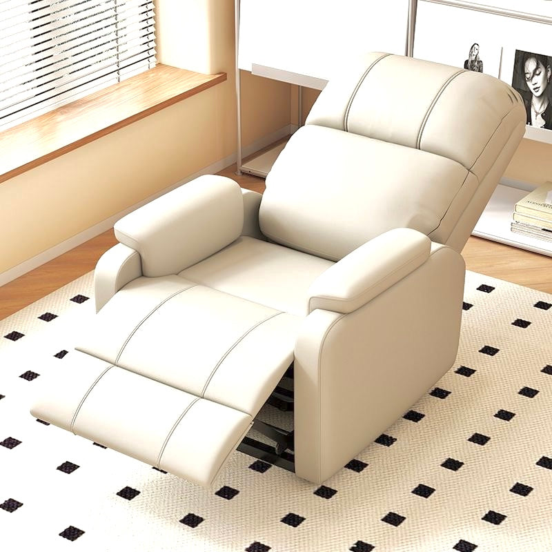 Faux Leather Push Back Theater Recliner Sofa Leisure Lazy Single For Living Room Bedroom