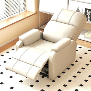 Faux Leather Push Back Theater Recliner Sofa Leisure Lazy Single For Living Room Bedroom