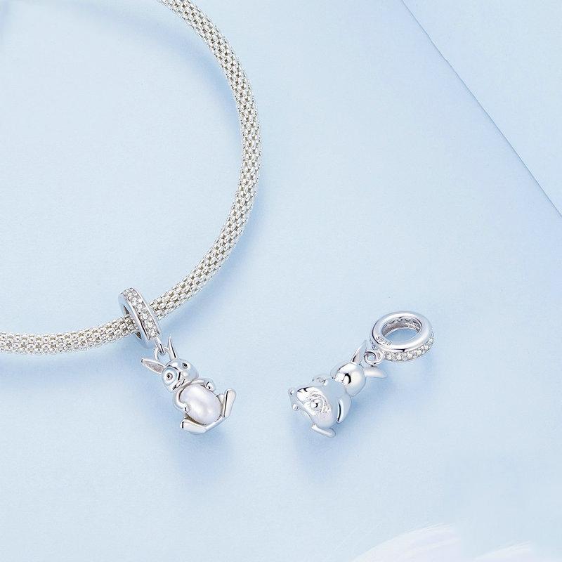 925 Sterling Silver Platinum Rabbit Pearl Bracelet – HOD-Business-Group