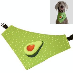Refreshing Avocado Pet Scarf Three Layer Thickened Waterproof Saliva Towel Size Xl