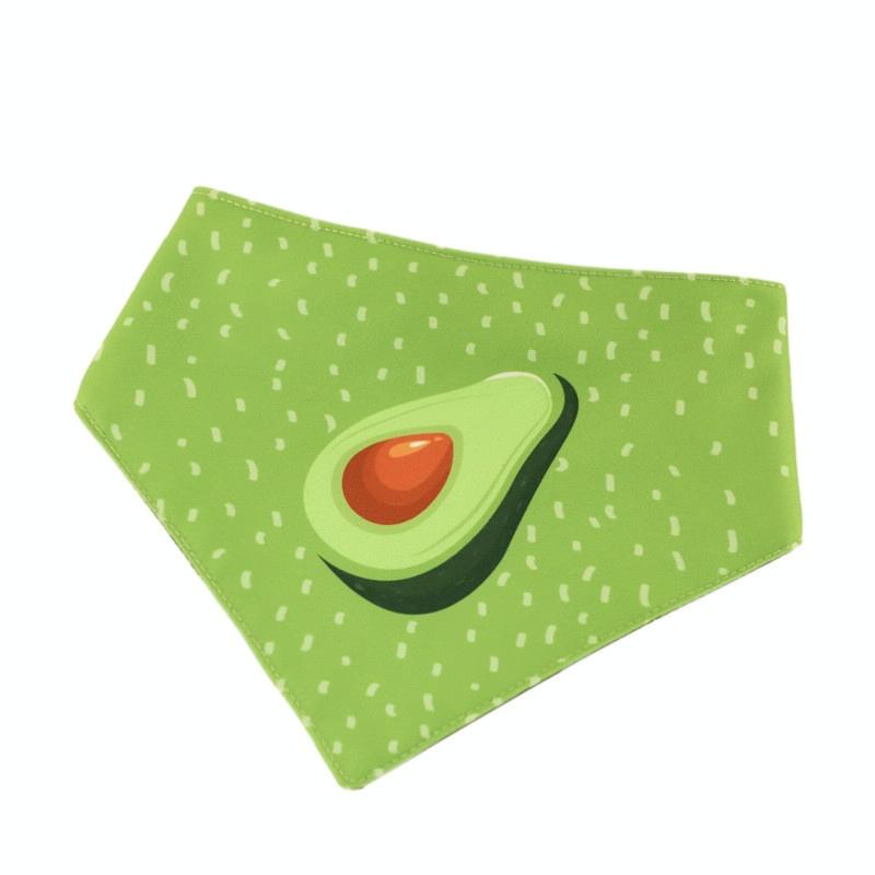 Refreshing Avocado Pet Scarf Three Layer Thickened Waterproof Saliva Towel Size Xl