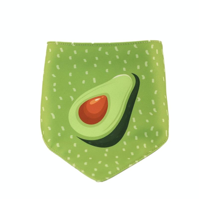 Refreshing Avocado Pet Scarf Three Layer Thickened Waterproof Saliva Towel Size Xl