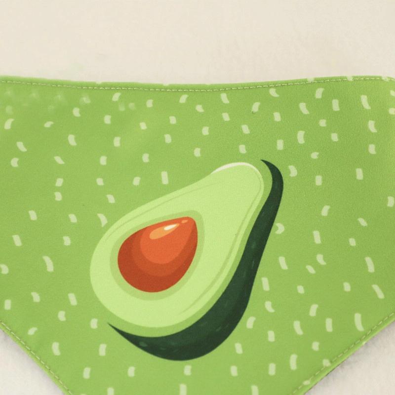 Refreshing Avocado Pet Scarf Three Layer Thickened Waterproof Saliva Towel Size Xl