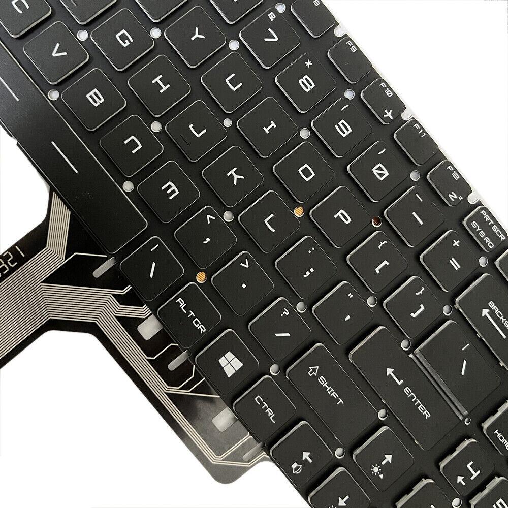 Backlit Laptop Keyboard for Msi Steel Series us Version