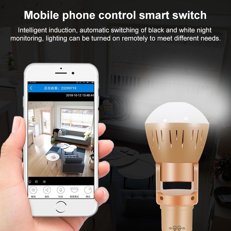Universal Panoramic Light Bulb Camera Hd Monitoring