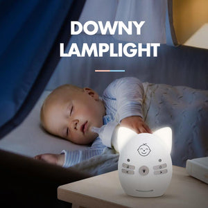 Wireless Audio Baby Monitor With Voice Intercom And Night Light White