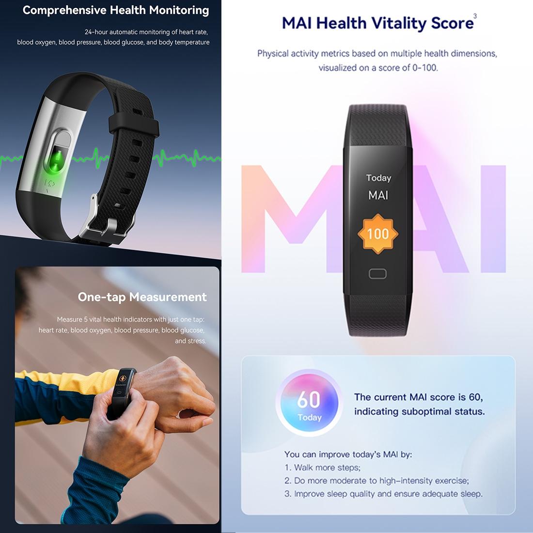 Waterproof Fitness Tracker Watch With Heart Rate Monitor In White Colour